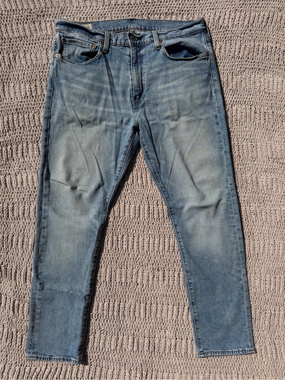 Levi's Men’s 512 Slim Tapered Jeans in Light Faded Blue Denim